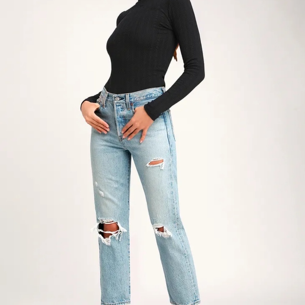 SOLD l Black Knit Open Back Neck Scarf Top - Picture 8 of 8
